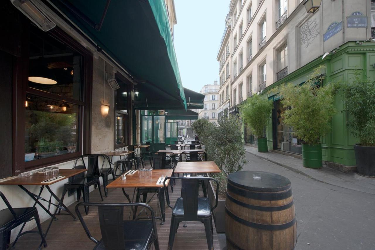 Ferienwohnung Habitat Parisien - Marais Sicile Exterior foto