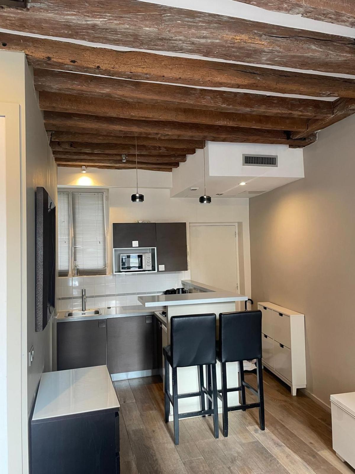 Ferienwohnung Habitat Parisien - Marais Sicile Exterior foto