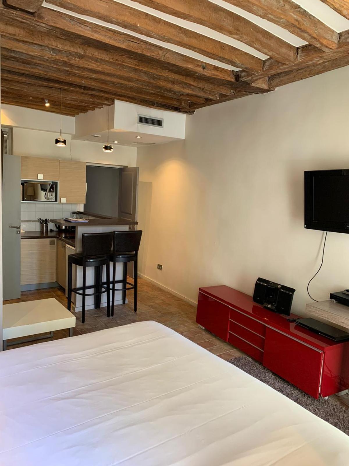 Ferienwohnung Habitat Parisien - Marais Sicile Exterior foto
